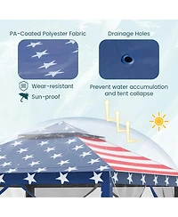 Gouun 2-Tier Pop-Up Gazebo Tent with Mesh Screens