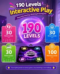 Sugift Interactive Bluetooth Dance Mat for Kids, Ages 3+