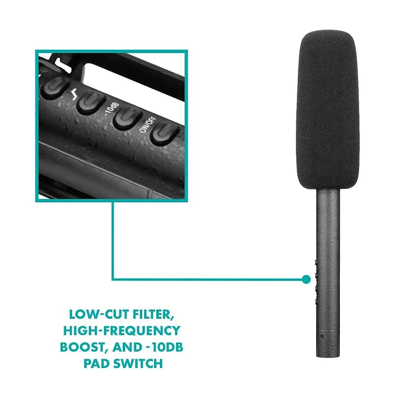 Movo Boomp-sgmic Shotgun Microphone and Boom Pole Kit for Xlr Recording