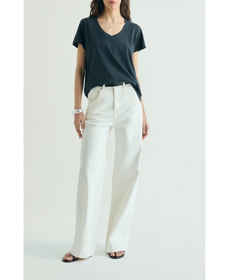 Scalpers Women's Basic V-neck T-shirt