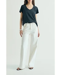 Scalpers Women's Basic V-neck T-shirt