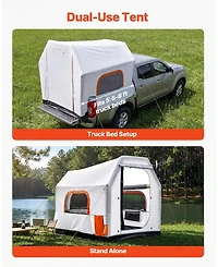 Hongge Inflatable Truck Bed Tent for 5.5 to 8.0 feet Pickup Beds