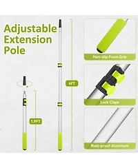 Xdovet Paint Roller Set includes extension pole, roller, tray, and multi-angle extension joint