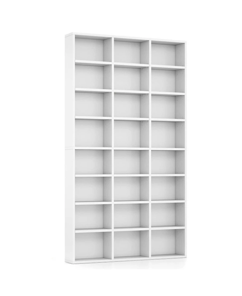 Sugift 70 Inch Tall 24 Cube Storage Organizer Bookshelf with Adjustable Shelves