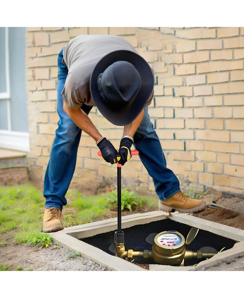 Xdovet Water Meter Key 4-Way Utility Shut Off Tool