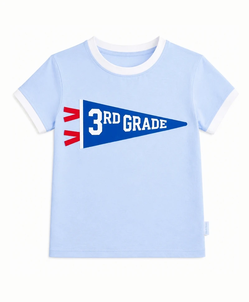 Bits & Bows Little/Big Unisex 7-16 3rd Grade Crewneck T-Shirt