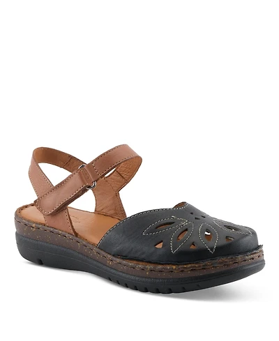Spring Step Women's Azmira Mary Jane with Laser-Cut Detail Sandals