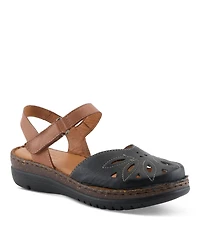 Spring Step Women's Azmira Mary Jane with Laser-Cut Detail Sandals
