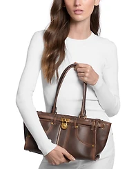 Michael Michael Kors Hamilton Moderne Large East West Shoulder Tote Handbag