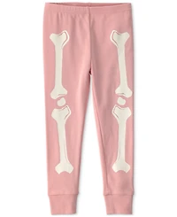 Carter's Baby Girls' Halloween Skeleton Cotton Snug-Fit Pajama, 2-Piece Set