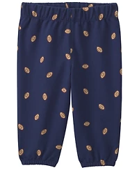 Carter's Baby Boys' Football Graphic French Terry Sweatshirt and Print Pants, 2-Piece Set