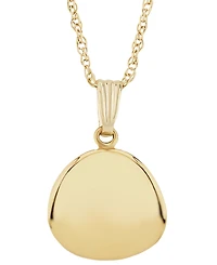 Macy's Dapped Disc Pendant Necklace in 14k Yellow Gold