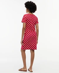 Tommy Hilfiger Women's Striped Boat Neck T-Shirt Dress