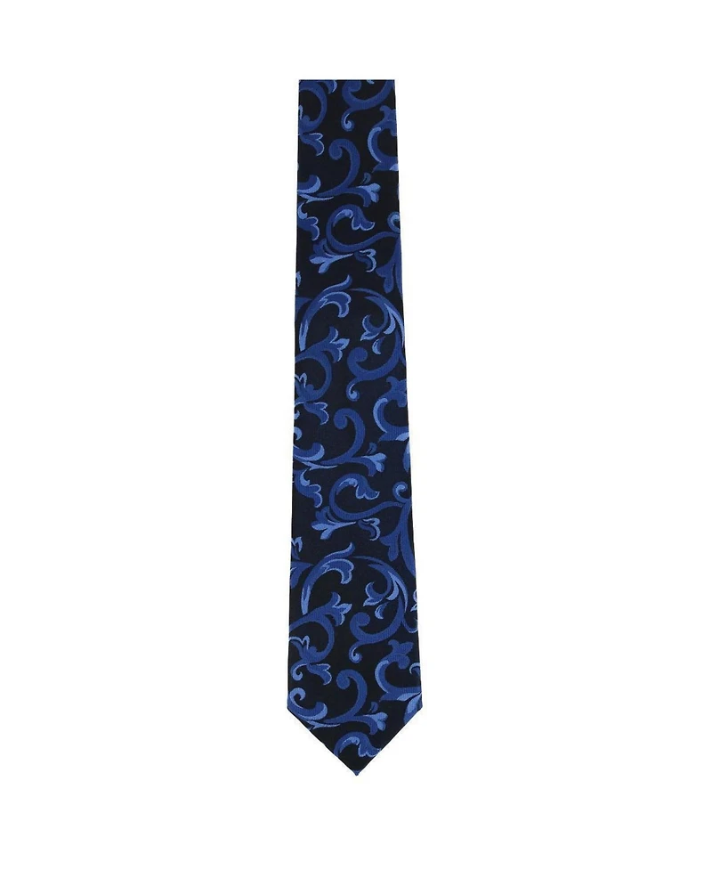 Trafalgar Men's Christian the Romantic Brocade Silk Necktie and Pocket Square Bundle
