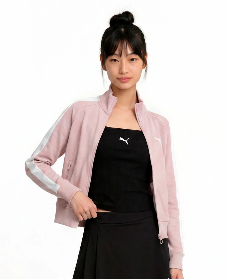 Puma Women's T7 Always On Long-Sleeve Short Track Jacket