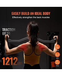 Hongge Solid Steel Lat Pulldown V-Bar Cable Machine Attachment