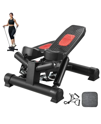 Hongge Hydraulic Twist Stair Stepper with Resistance Bands