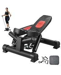 Hongge Hydraulic Twist Stair Stepper with Resistance Bands