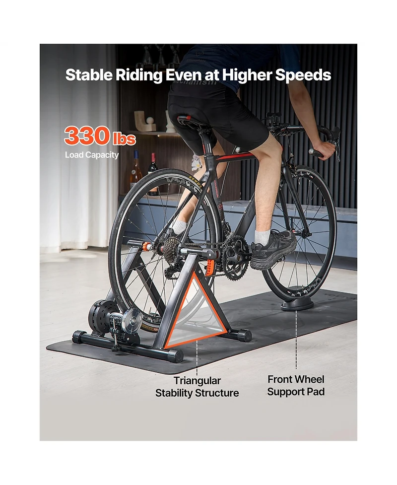 Hongge Six Level Magnetic Bike Trainer Stand for Indoor Cycling