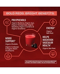 Sunwarrior 11 Superfoods with Beet Root, Berries, Reishi and Cordyceps Energy, Circulation and Immune Support 28 Servings