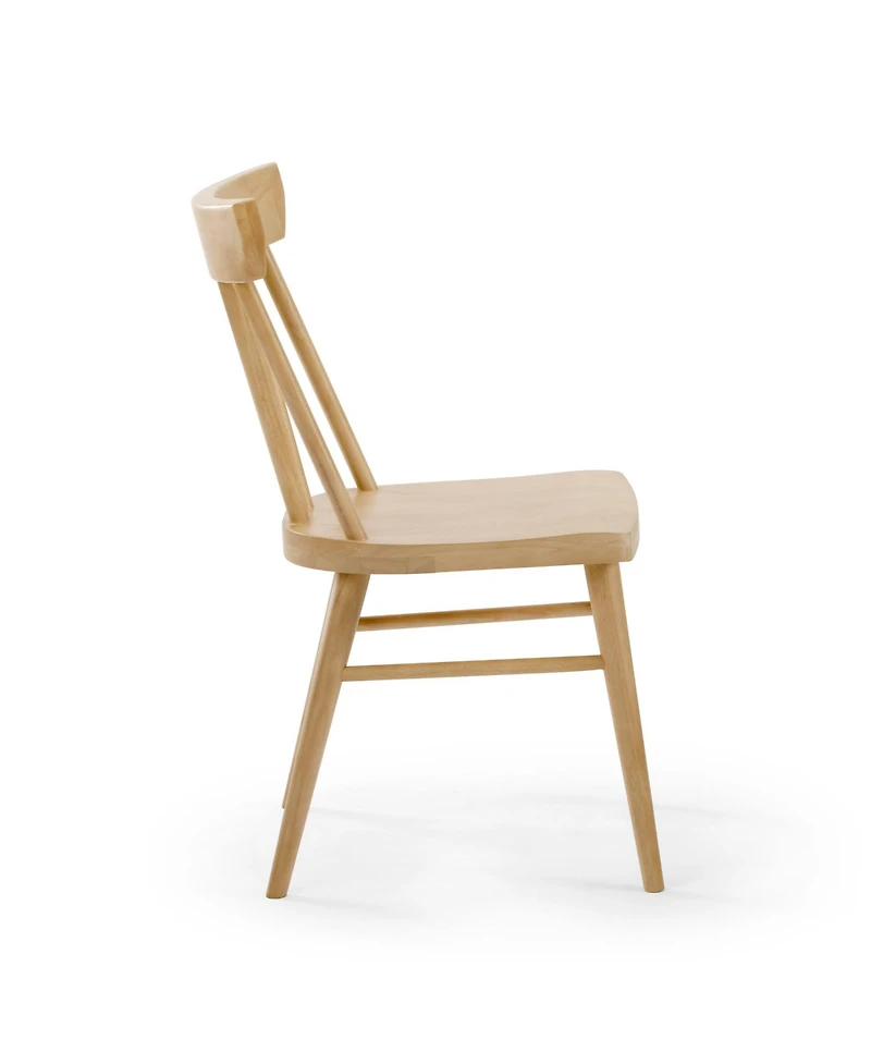 Plank+Beam Solid Wood Windsor Dining Chair Set of 4
