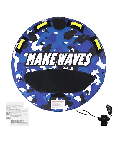 Hongge 51.8 in Round Inflatable Water Sport Towable Tube for 2 Riders