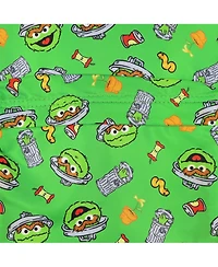 Sesame Street Oscar The Grouch Backpack All Over Design with Adjustable Straps