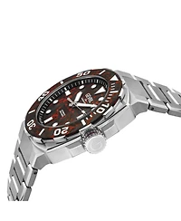 Gevril Men's Swiss Made Fortuna Swiss Automatic Silver Stainless Steel Bracelet Watch