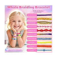 Bruce & Shark Bracelet Making Kit, Make 8 Bracelets, Whale-Shaped Storage Box