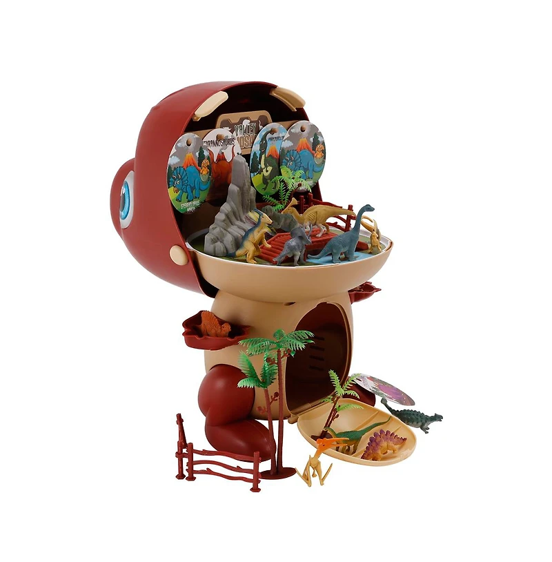 Bruce & Shark Dinosaur World Realistic T-Rex and Triceratops 41-Piece Playset, Ages 3+