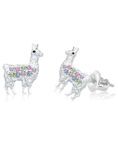 Chanteur Kids Llama Hypoallergenic Earrings for Girls with Surgical Titanium Screwbacks
