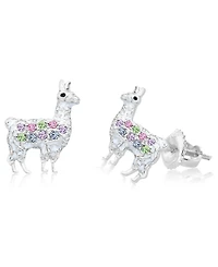 Chanteur Kids Llama Hypoallergenic Earrings for Girls with Surgical Titanium Screwbacks