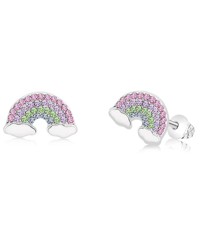 Chanteur Kids Rainbow Hypoallergenic Earrings for Girls with Surgical Titanium Screwbacks