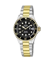 Gevril Men's Swiss Made Wall Street Swiss Automatic Two tone Stainless Steel Bracelet Watch