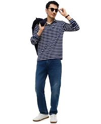 Tommy Hilfiger Men's Waffle Stripe Polo Shirt