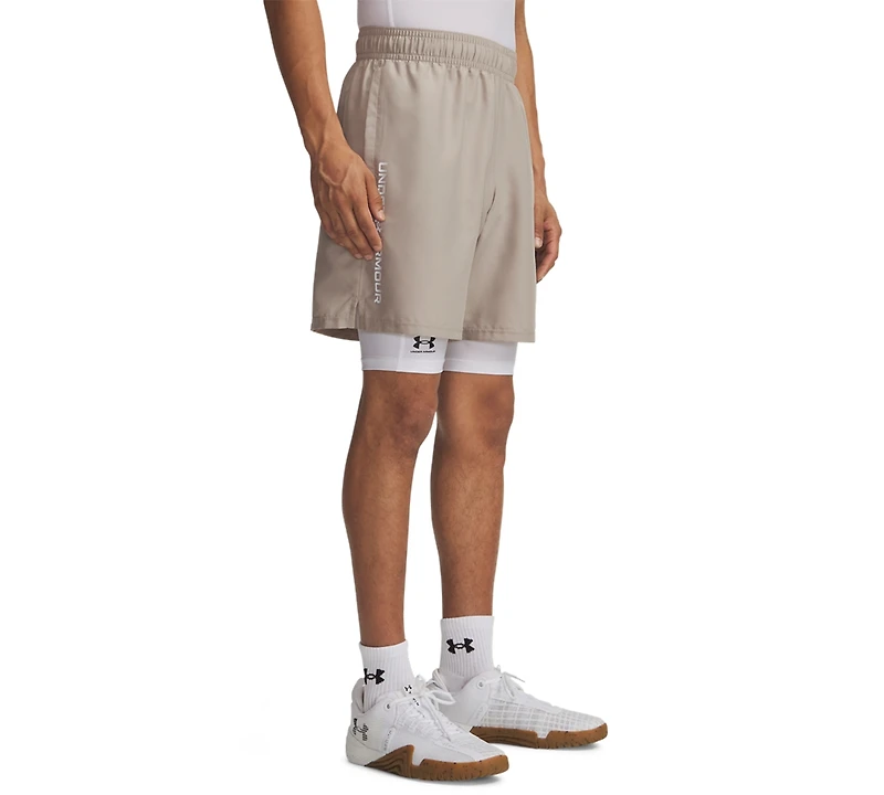 Under Armour Men's Moisture-Wicking Logo-Print 8-1/4" Tech Shorts