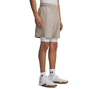 Under Armour Men's Moisture-Wicking Logo-Print 8-1/4" Tech Shorts