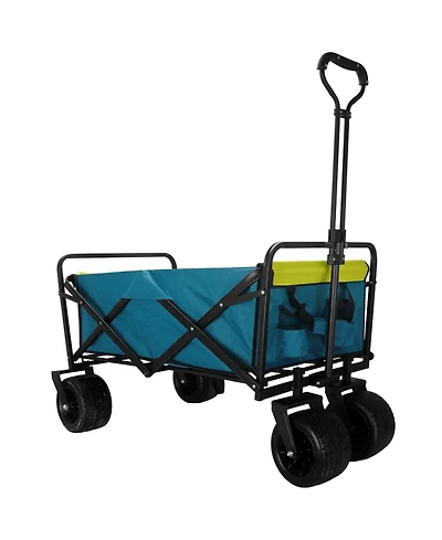 Mountaintop FedEx pickup only) Collapsible Folding Wagon Utility Outdoor Camping Garden Cart with Adjustable Handle
