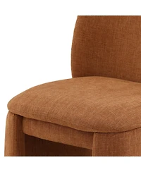 Dovetail Furniture Harlan Basketweave Upholstered Dining Chair