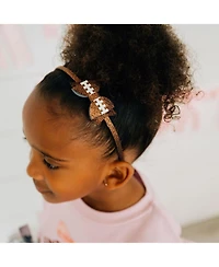 Sweet Wink Little and Big Girls Game Day Glitter Bow Headband