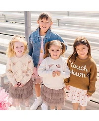 Sweet Wink Baby Girls Football Trellis Sweater