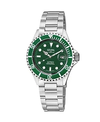 Gevril Men's Swiss Made Wallstreet Swiss Automatic Silver Stainless Steel Bracelet Watch