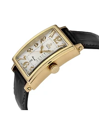Gevril Men's Swiss Made Avenue of Americas Swiss Automatic Italian Leather Strap Watch