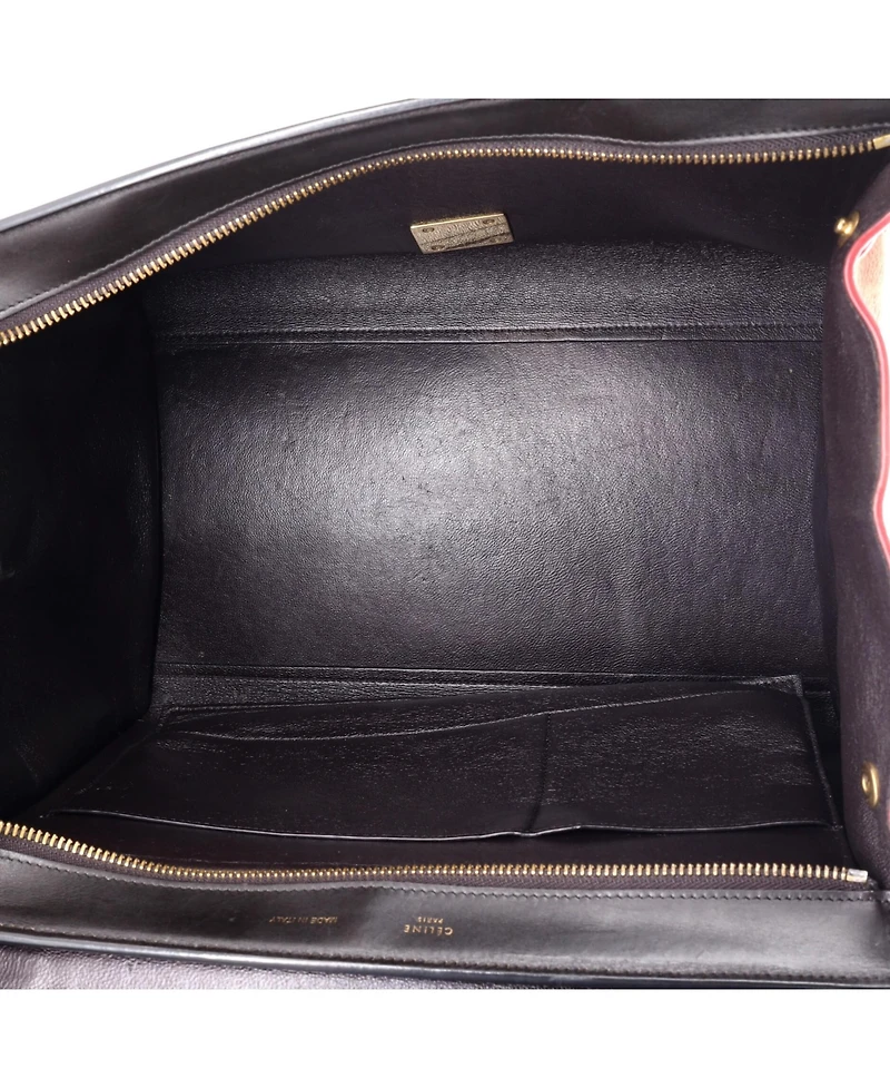Pre-Owned Celine Medium Tricolor Trapeze Bag Leather