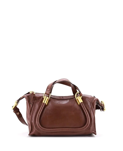 Pre-Owned Chloe Small Paraty 24 Handbag Leather