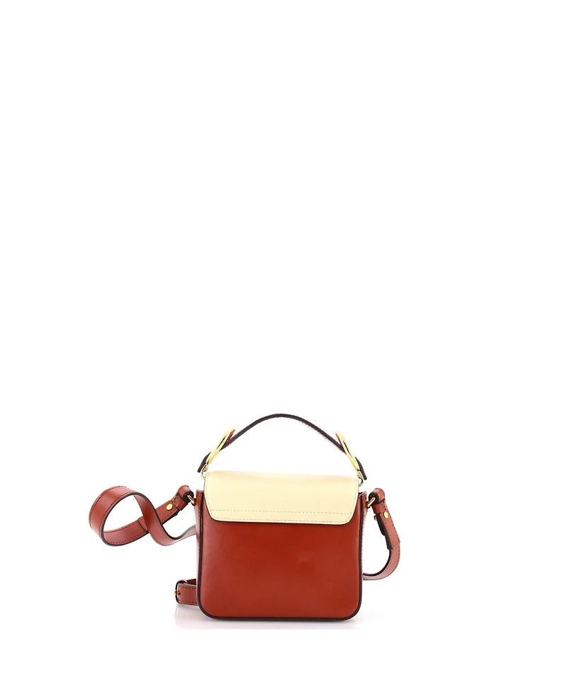 Pre-Owned Chloe Mini C Flap Bag Leather