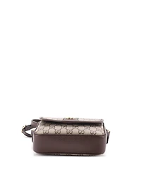Pre-Owned Gucci Mini Ophidia Flap Shoulder Bag Gg Coated Canvas