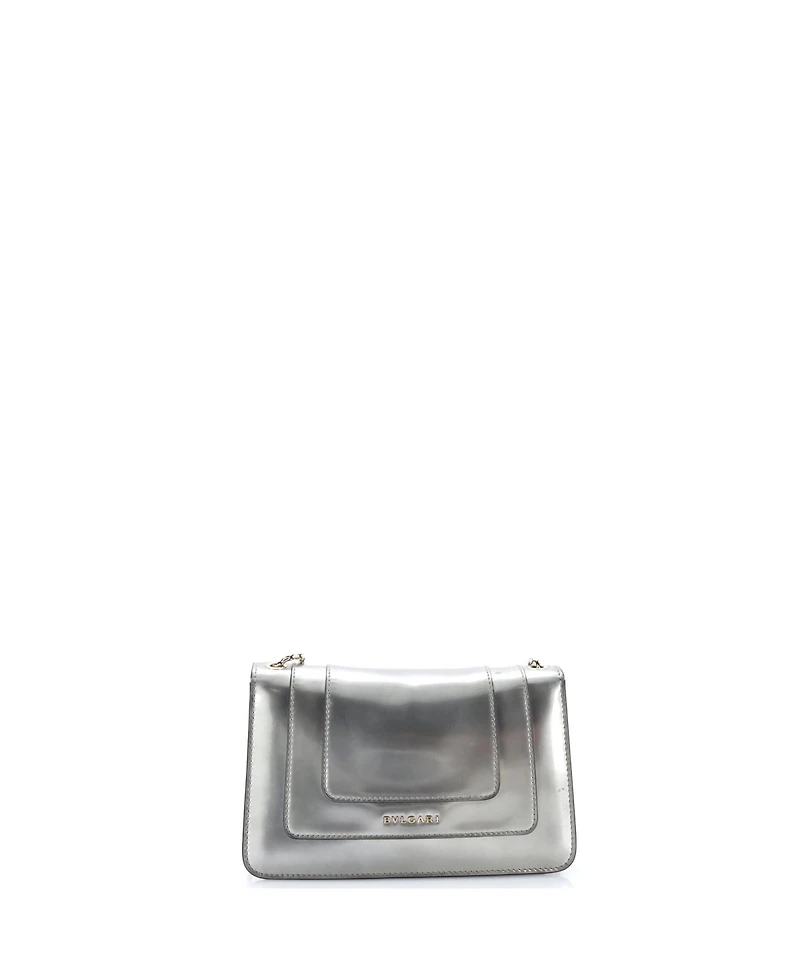 Pre-Owned Bvlgari Small Serpenti Forever Shoulder Bag Metallic Leather