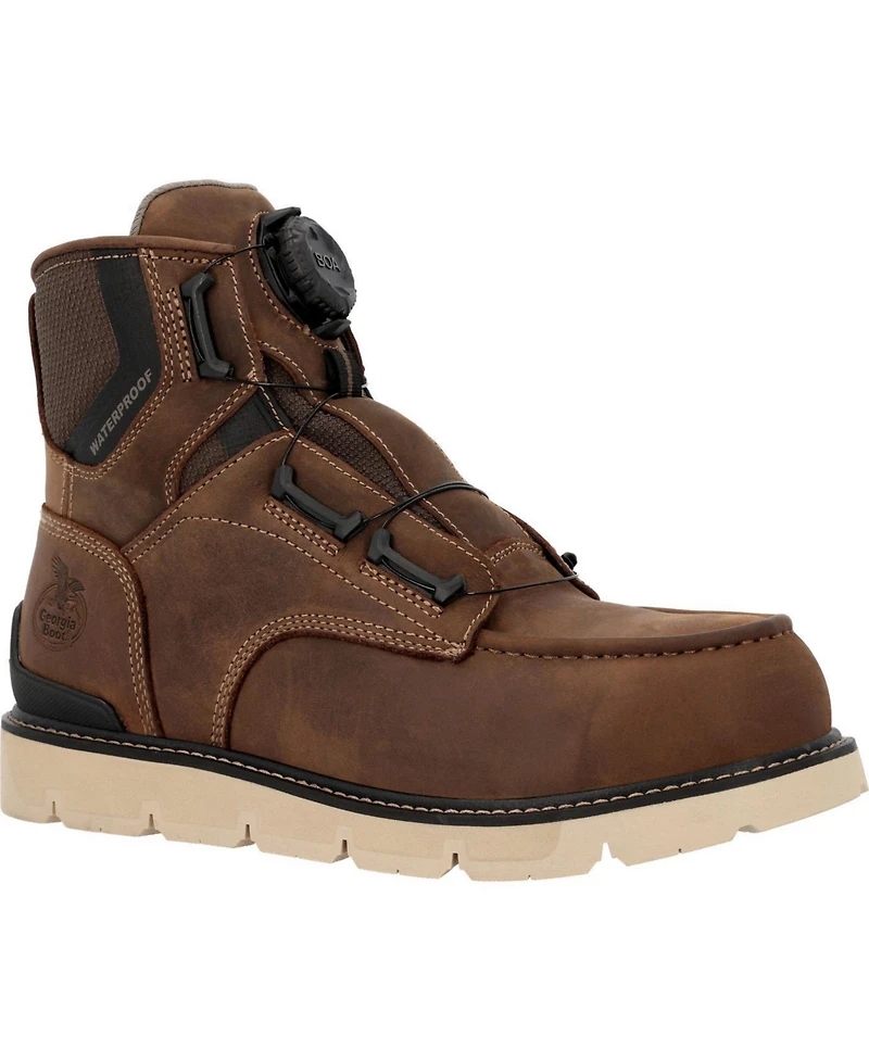 Georgia Boot Men's Carbon Flex Boa Waterproof Moc-Toe Work