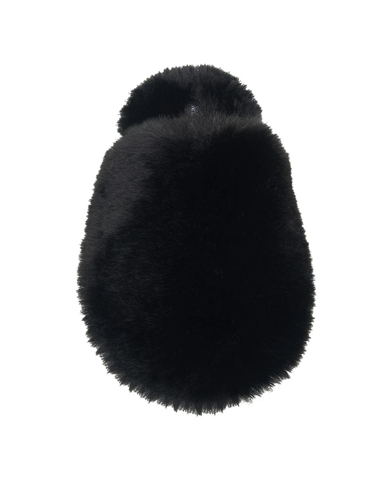 Nine West Women's Faux Fur Closed Scuff Slipper